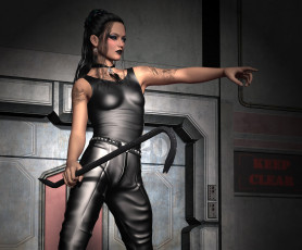 Картинка 3д+графика люди+ people латекс фон взгляд девушка