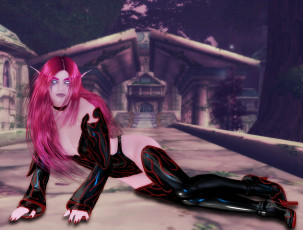 Картинка 3д+графика эльфы+ elves взгляд эльфийка рыжая фон