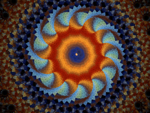 Картинка 3д+графика фракталы+ fractal цвета фон узор