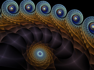 Картинка 3д+графика фракталы+ fractal цвета узор фон