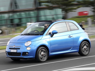 Картинка автомобили fiat синий 2013г au-spec cabrio 500s