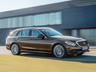 Картинка автомобили mercedes-benz hybrid estate line exclusive bluetec c 300 темный 2014г s205
