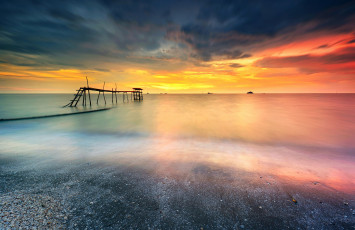 Картинка природа восходы закаты океан заря