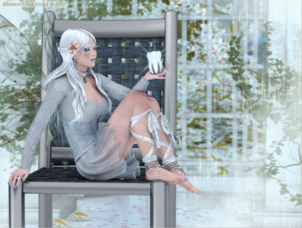 Обои картинки фото 3д графика, эльфы , elves, девушка, взгляд, фон, эльфийка, столик