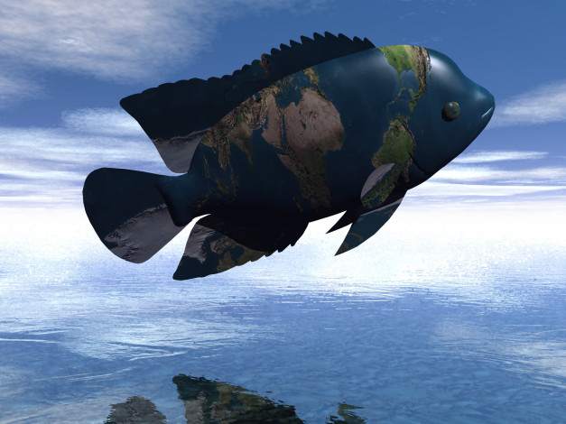 Обои картинки фото 3д графика, животные , animals, рыба