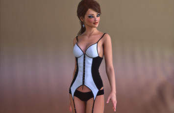 Картинка 3д+графика люди+ people девушка фон взгляд