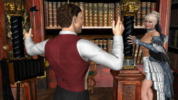 Картинка 3д+графика люди+ people фотосесия фон взгляд девушка