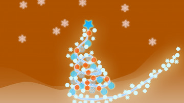 Картинка праздничные векторная+графика+ новый+год игрушки снежинки