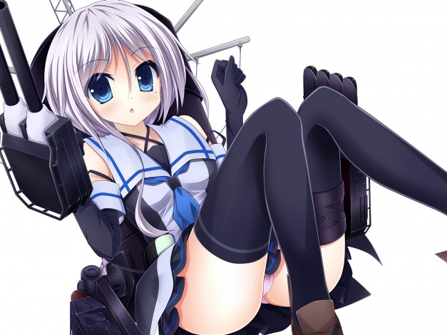 Обои картинки фото аниме, kantai collection, shinhoya, kancolle, umikaze, kantai, collection