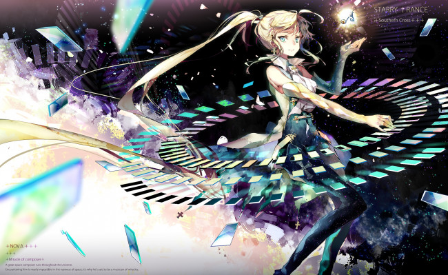 Обои картинки фото аниме, магия,  колдовство,  halloween, карты, девушка, арт, rooseputo, 02