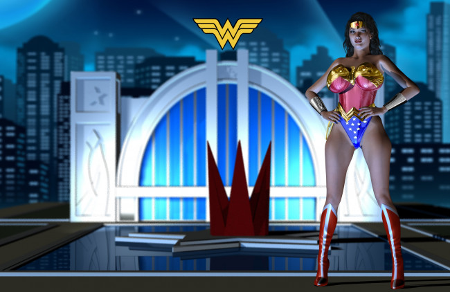 Обои картинки фото 3д графика, фантазия , fantasy, девушка, взгляд, фон, супермен