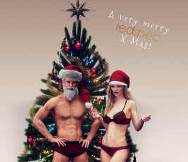 Картинка 3д+графика праздники+ holidays девушка взгляд фон