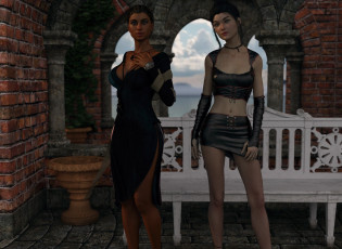 Картинка 3д+графика люди+ people фон взгляд девушки