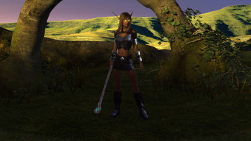 Картинка 3д+графика эльфы+ elves фон взгляд эльфийка