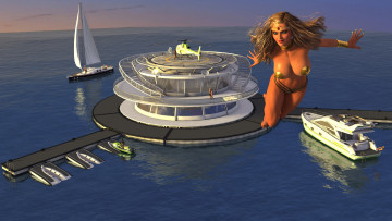 Картинка 3д+графика фантазия+ fantasy фон взгляд девушка