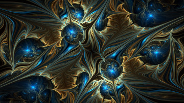 Картинка 3д+графика фракталы+ fractal цвета фон узор