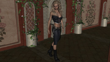 Картинка 3д+графика люди+ people фон взгляд девушка