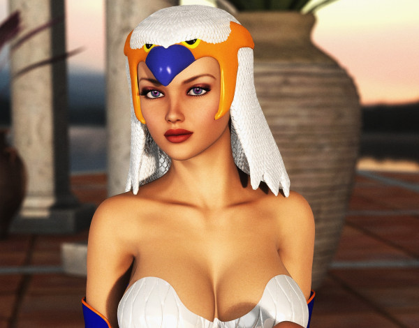 Обои картинки фото 3д графика, фантазия , fantasy, фон, взгляд, девушка