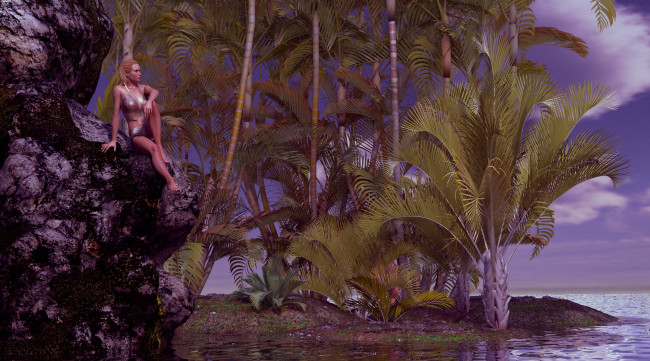 Обои картинки фото 3д графика, люди , people, фон, взгляд, девушка