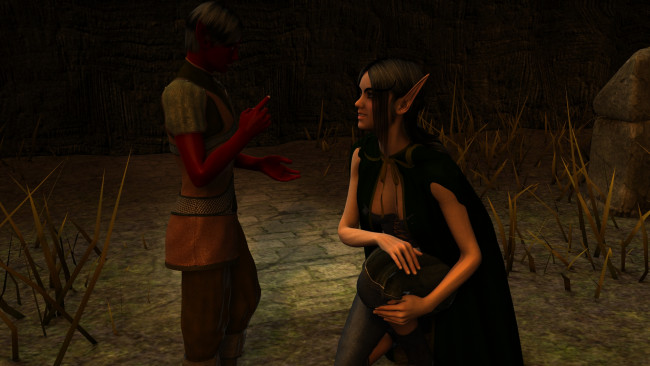 Обои картинки фото 3д графика, эльфы , elves, фон, взгляд, эльфийка