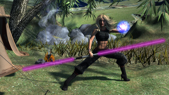 Обои картинки фото 3д графика, фантазия , fantasy, девушка, фон, взгляд