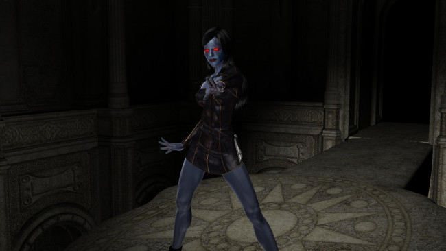 Обои картинки фото 3д графика, существа , creatures, фон, девушка, взгляд