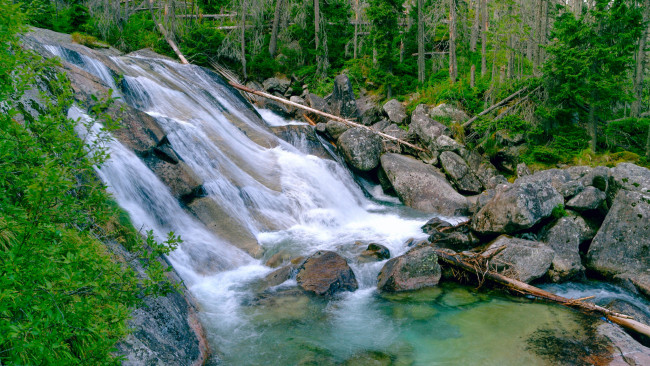 Обои картинки фото природа, водопады, простор