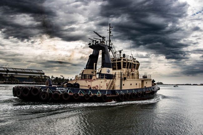 Обои картинки фото корабли, баркасы ,  буксиры, буксир