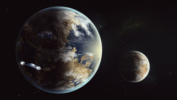 Картинка космос арт звезды галактики вселенная планеты