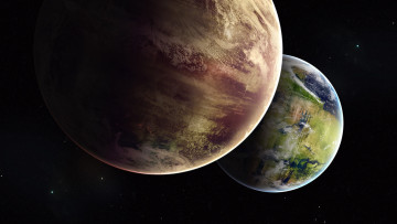 Картинка космос арт звезды галактики вселенная планеты