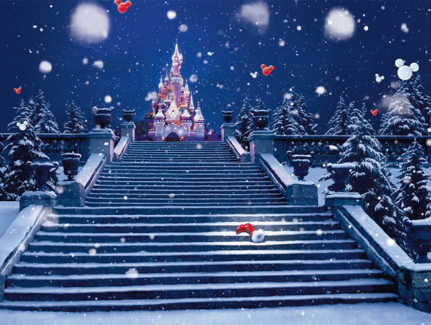 Обои картинки фото праздничные, - разное , новый год, сапог, лестница, замок