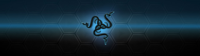 Обои картинки фото компьютеры, razer, фон, логотип