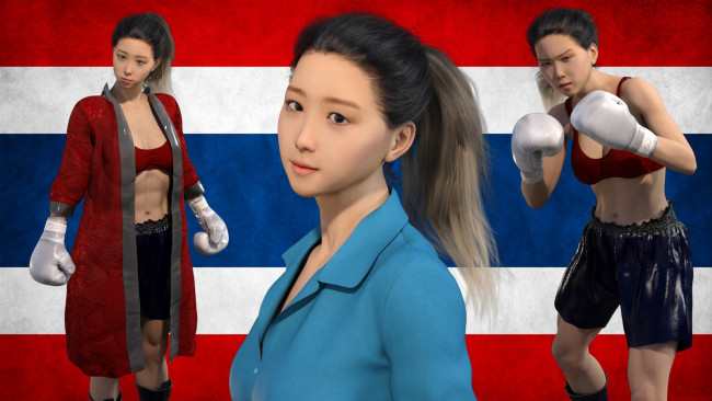 Обои картинки фото 3д графика, спорт , sport, девушка, взгляд, фон