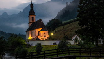 Картинка города берхтесгаден+ германия костел