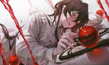 Картинка аниме unknown +другое+ девушка шары струи