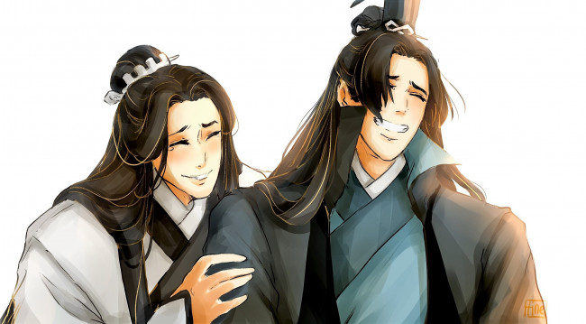 Обои картинки фото аниме, mo dao zu shi, сяо, синчень, сун, лань