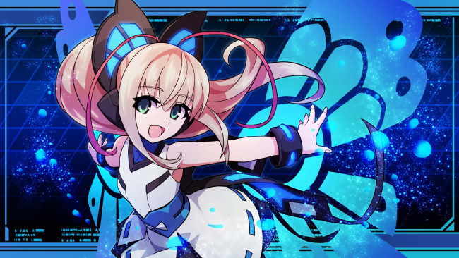 Обои картинки фото аниме, azure striker gunvolt, azure, striker, gunvolt, 2