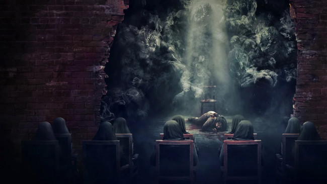 Обои картинки фото jiok , мини–сериал 2021, кино фильмы, -unknown , другое, jiok, фэнтези, драма, триллер, ужасы, зов, ада, netflix, южная, корея