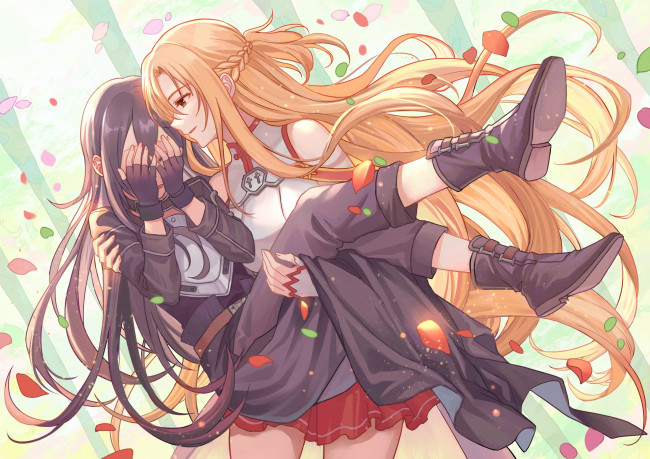 Обои картинки фото аниме, sword art online, sword, art, online, ii