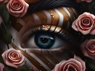 Картинка 3д+графика глаза+ eyes нейросети графика нейроарт ai art нейронные сети рисунки нейро искусство