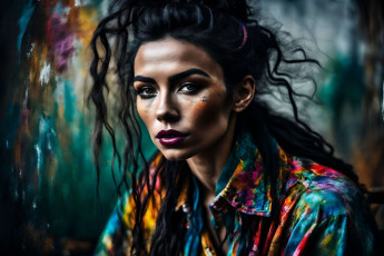 Картинка 3д+графика портрет+ portraits нейросети графика нейроарт ai art нейронные сети рисунки нейро искусство