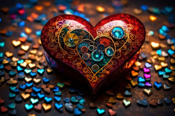 Картинка 3д+графика романтика+ romantics нейросети графика нейроарт ai art нейронные сети рисунки нейро искусство