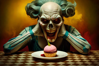 Картинка 3д+графика ужас+ horror нейросети графика нейроарт ai art нейронные сети рисунки нейро искусство