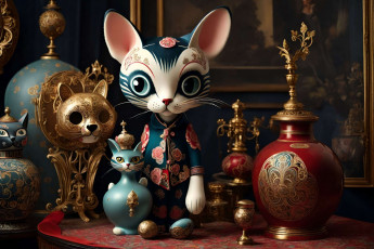 Картинка 3д+графика животные+ animals нейросети графика нейроарт ai art нейронные сети рисунки нейро искусство