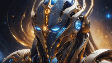 Картинка фэнтези роботы +киборги +механизмы нейросети графика нейроарт ai art нейронные сети рисунки нейро искусство