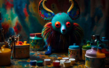 Картинка 3д+графика существа+ creatures нейросети графика нейроарт ai art нейронные сети рисунки нейро искусство