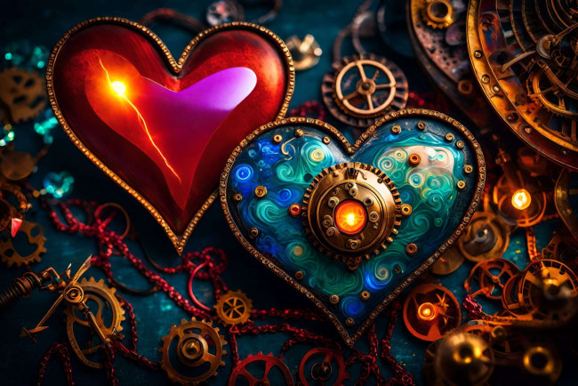 Обои картинки фото 3д графика, романтика , romantics, нейросети, графика, нейроарт, ai, art, нейронные, сети, рисунки, нейро, искусство