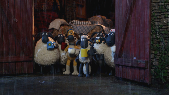 Обои картинки фото shaun the sheep , сериал 2007 – 2020, мультфильмы, shaun the sheep, shaun, the, sheep, барашeк, шoн, мультсериал, мультфильм, короткометражка, семейный