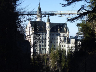 Картинка города замок нойшванштайн германия