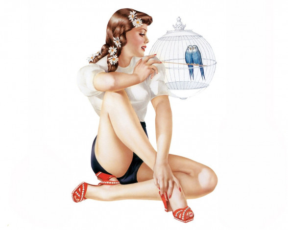 Обои картинки фото рисованные, люди